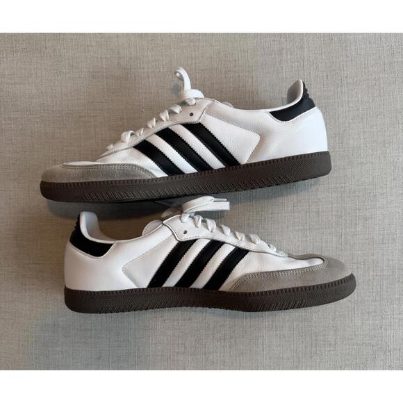 Adidas Samba OG Sneakers Cloud White Core Black Gum Size 12 - Picture 4 of 7